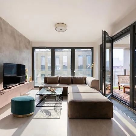 Stylish 2bdr With Free Parking & Terrace By Easybnb Premium Apartament Praga